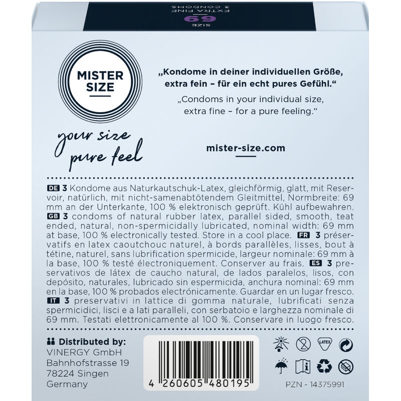 MISTER SIZE – PRÉSERVATIFS TAILLE XXXL 69 MM (3 UNITÉS)