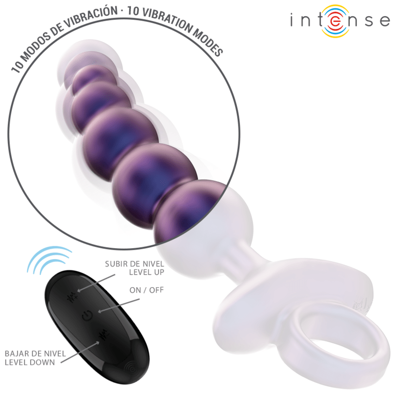 INTENSE – TITO PLUG ANAL VIBRANT MODÈLE 3 TÉLÉCOMMANDE