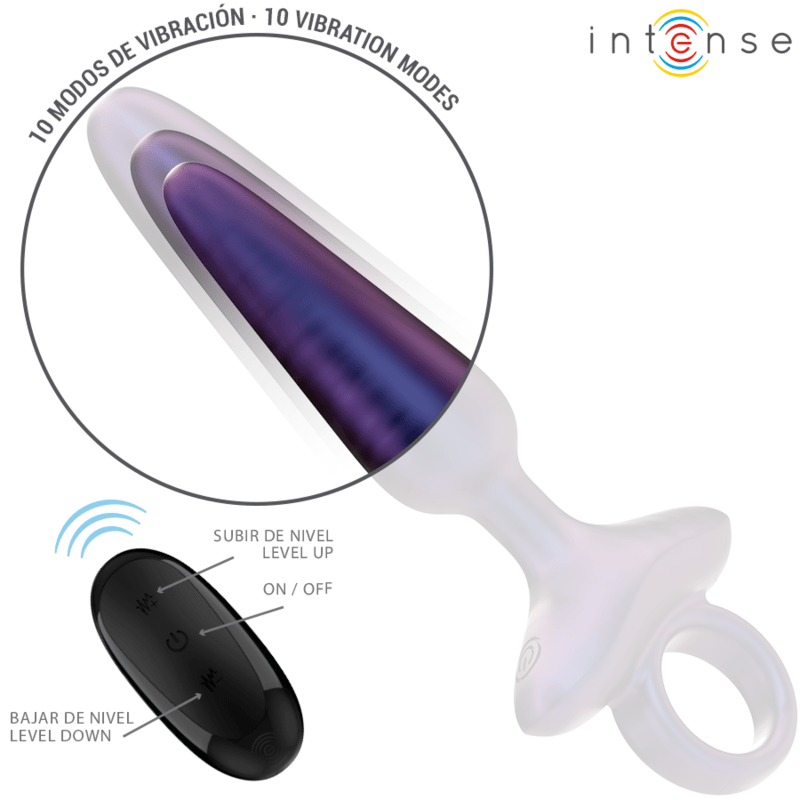 INTENSE – MARLON PLUG ANAL VIBRANT MODÈLE 4 TÉLÉCOMMANDE