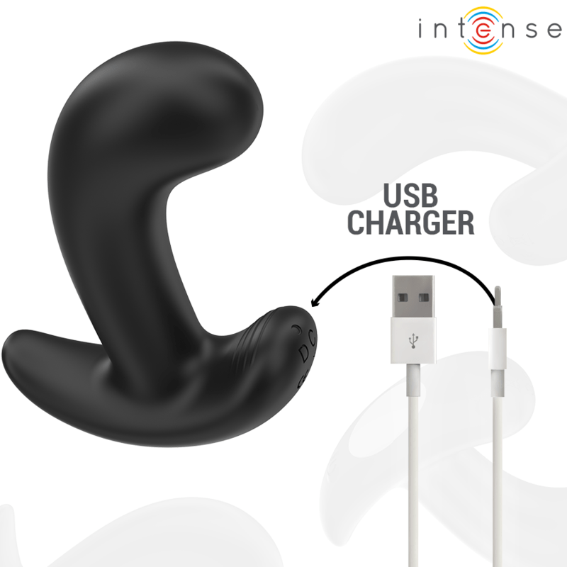 INTENSE – CHANDLER ANAL PLUG 10 VIBRATIONS NOIR TÉLÉCOMMANDE