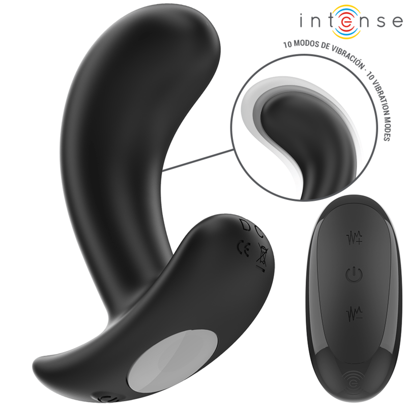 INTENSE – CHANDLER ANAL PLUG 10 VIBRATIONS NOIR TÉLÉCOMMANDE