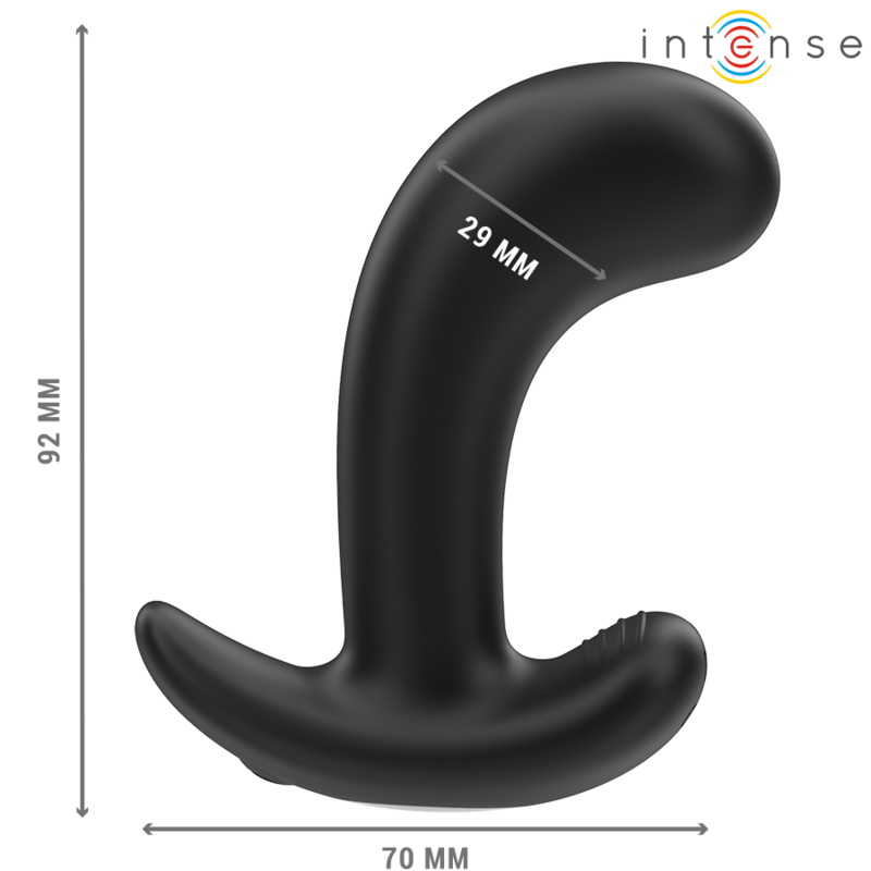 INTENSE – CHANDLER ANAL PLUG 10 VIBRATIONS NOIR TÉLÉCOMMANDE
