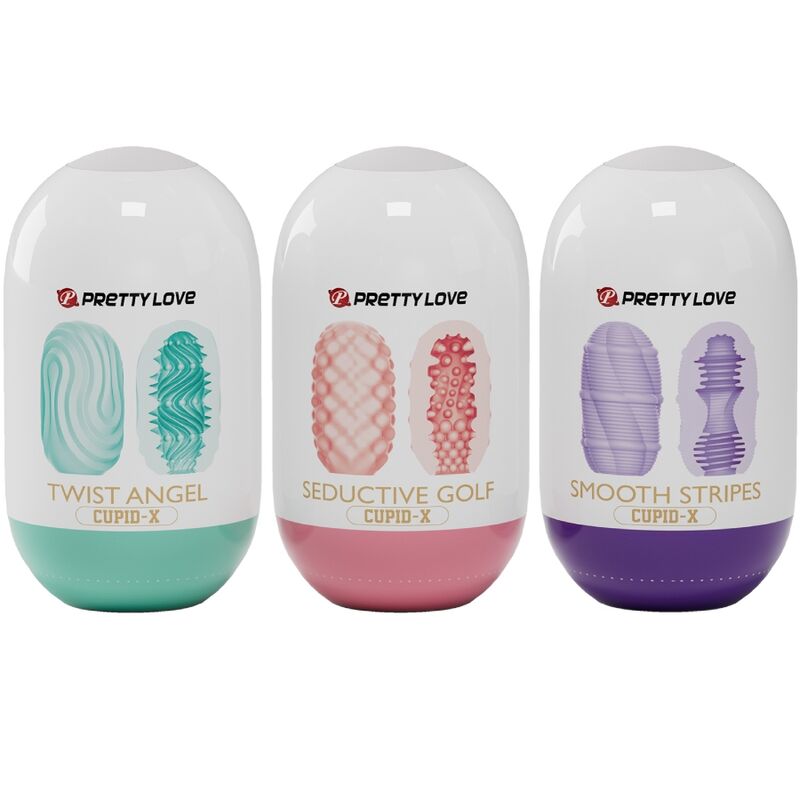 PRETTY LOVE – CUPID X 18 MASTURBATEURS POUR HOMMES DIFFÉRENTES TEXTURES