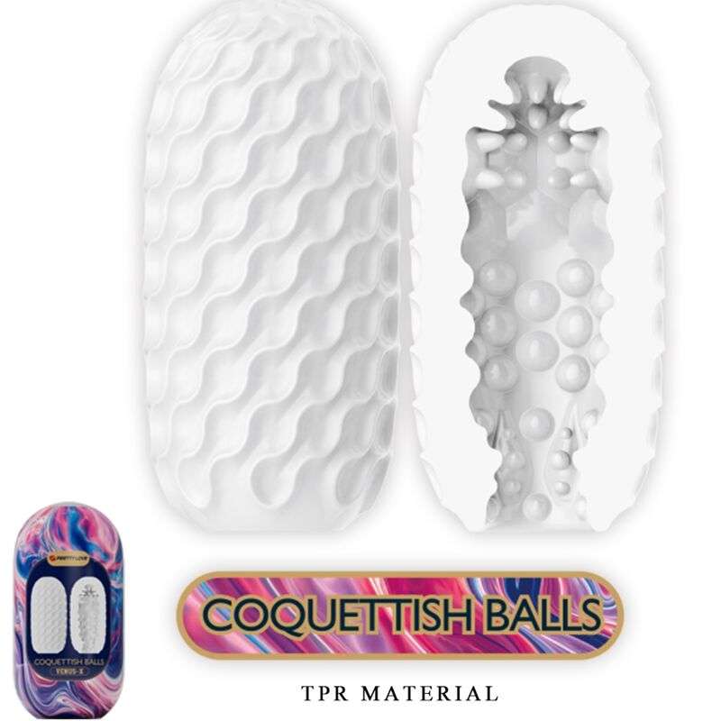 PRETTY LOVE – VENUS X 15 MASTURBATEURS HOMMES EN SILICONE BLANC