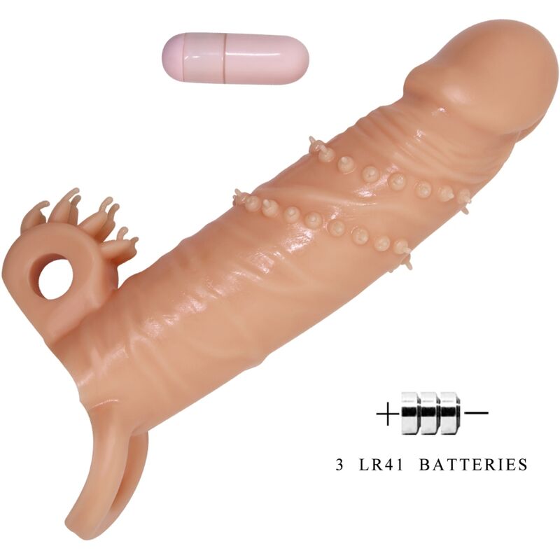 PRETTY LOVE – CONNOR MANCHON DE PÉNIS + STIMULATEUR DE CLITORIS CHAIR