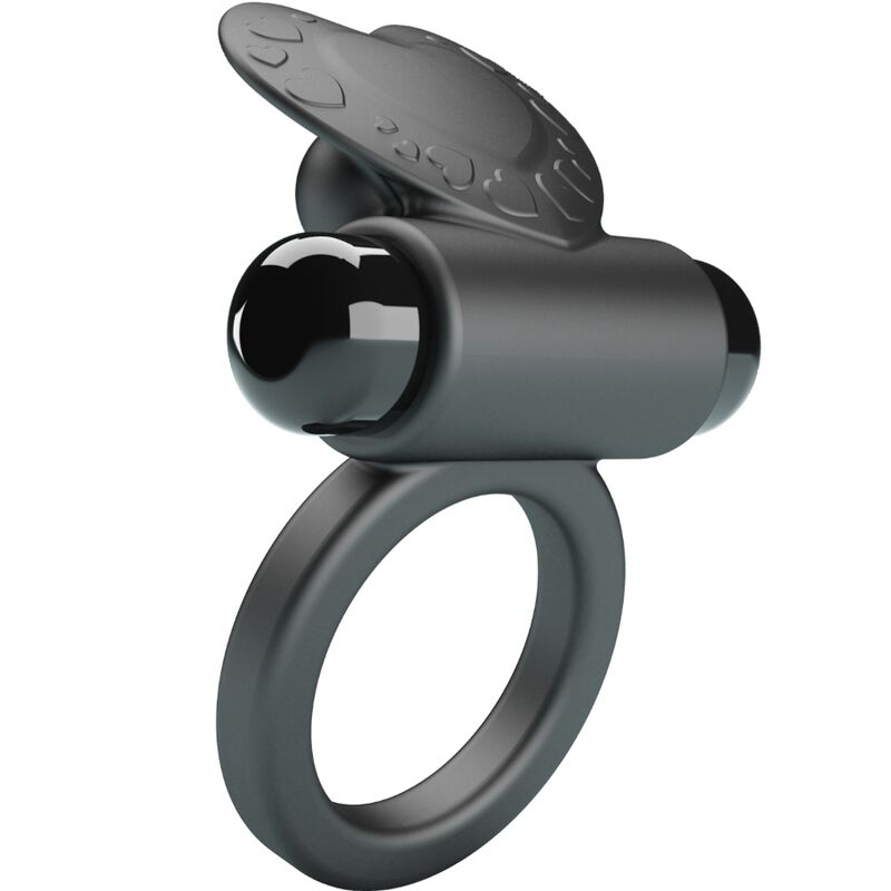 PRETTY LOVE – BAGUE VIBRANTE DEBONAIRE LAPIN 10 VIBRATIONS NOIRE