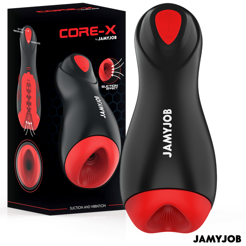 JAMYJOB – CORE-X MASTURBATEUR AUTOMATIQUE 5 MODES ONDES STIMULANTES ET VIBRATIONS