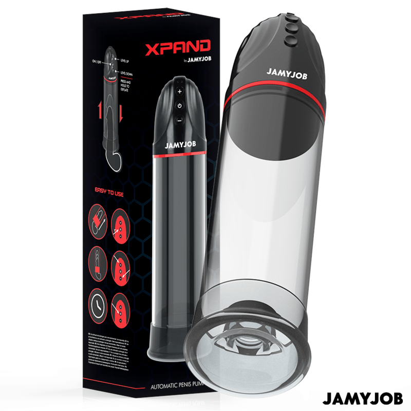 JAMYJOB – POMPE AUTOMATIQUE XPAND 3 NIVEAUX DONDES STIMULANTES GRIS