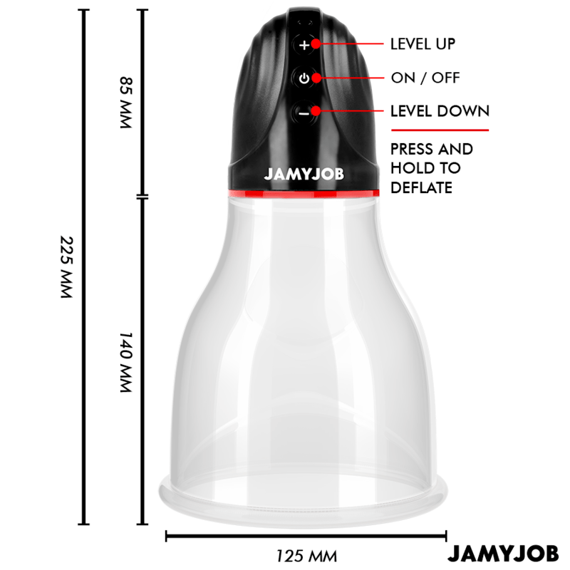 JAMYJOB – XPAND LITE POMPE À TESTICULES AUTOMATIQUE 3 NIVEAUX DONDES STIMULANTES GRIS