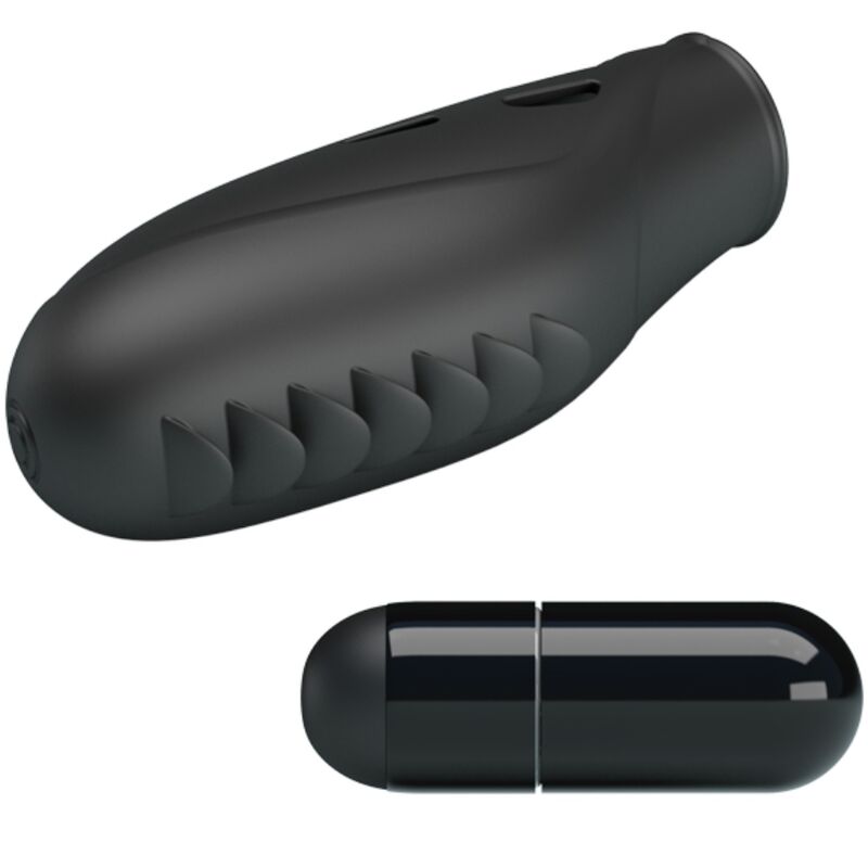 PRETTY LOVE – VIBRATEUR DOIGT EN SILICONE GILO NOIR