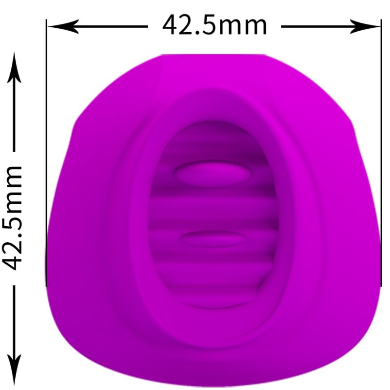 PRETTY LOVE – STIMULATEUR DE CLITORIS ESTELLE TONGUE 12 VIBRATIONS VIOLET