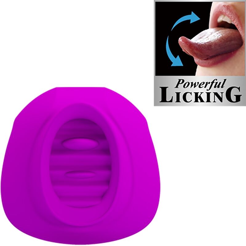 PRETTY LOVE – STIMULATEUR DE CLITORIS ESTELLE TONGUE 12 VIBRATIONS VIOLET