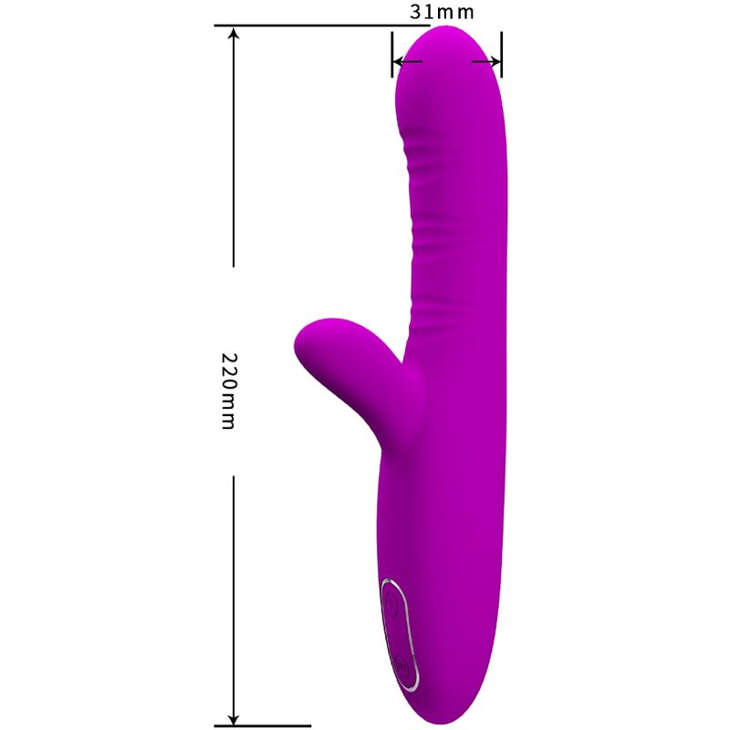 PRETTY LOVE – VIBRATEUR MULTIFONCTION ANGELIQUE + STIMULATEUR DE CLITORIS VIOLET