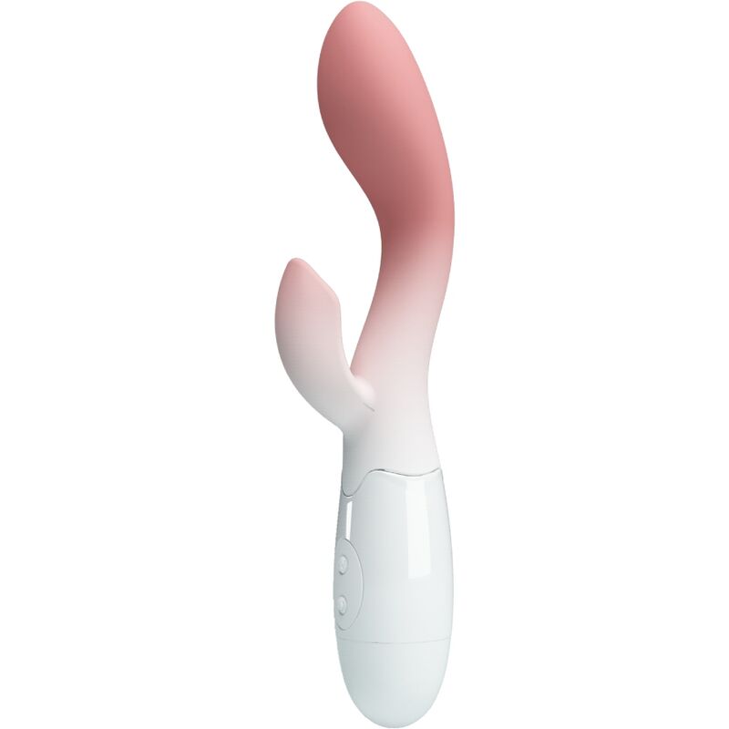 PRETTY LOVE – VIBRATEUR POINT G LUMINEUX + STIMULATEUR DE CLITORIS 30 VIBRATIONS ROSE