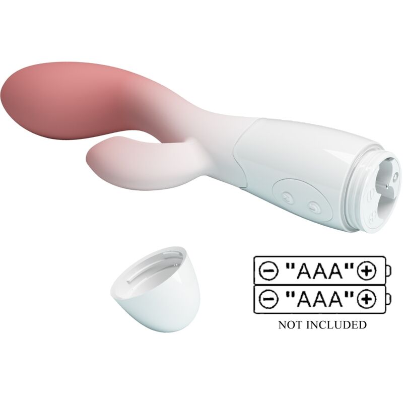 PRETTY LOVE – VIBRATEUR POINT G LUMINEUX + STIMULATEUR DE CLITORIS 30 VIBRATIONS ROSE