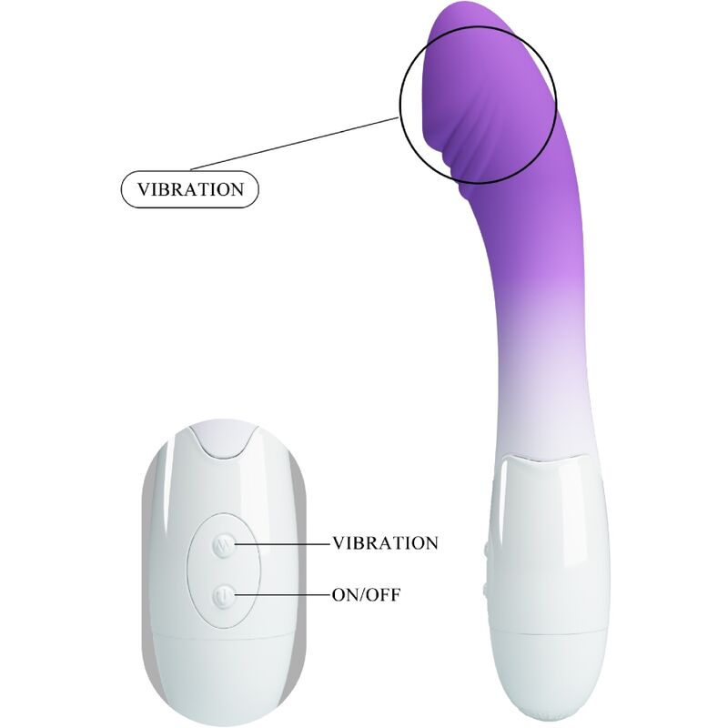 PRETTY LOVE – VIBRATEUR ELEMENTAL POINT G 30 VIBRATIONS VIOLET
