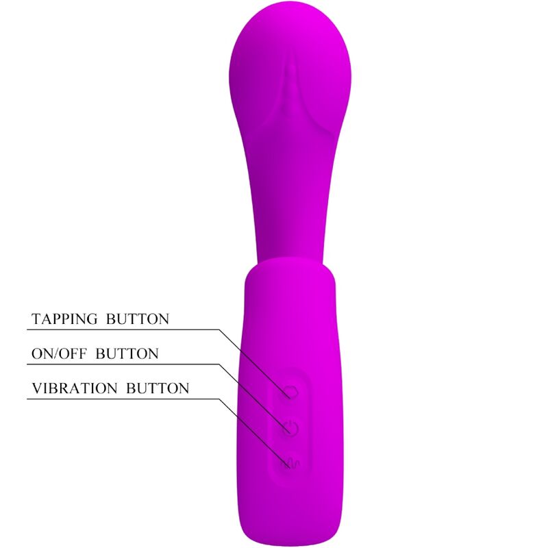 PRETTY LOVE – SIBEL VIBRATEUR POINT G + STIMULATEUR CLITORIS SIBEL 10 VIBRATIONS VIOLET