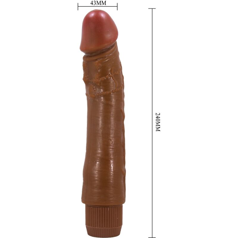 BAILE – VIBRATEUR RÉALISTE DYBBUK 24 CM MULÂTRE