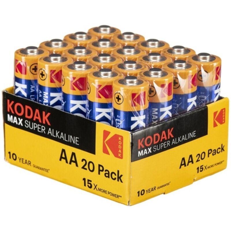 KODAK – PACK DE 20 PILES ALCALINES MAX AA LR6