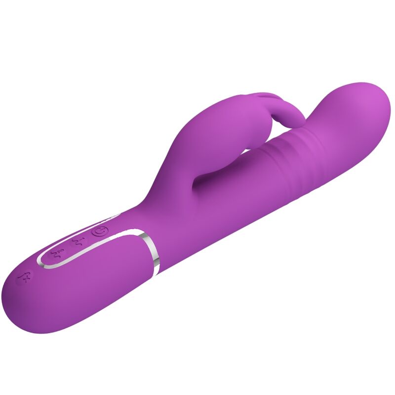 PRETTY LOVE – VIBRATEUR LAPIN MULTIFONCTION COALE 4 EN 1 VIOLET