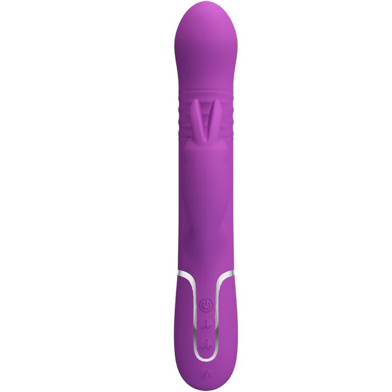 PRETTY LOVE – VIBRATEUR LAPIN MULTIFONCTION COALE 4 EN 1 VIOLET