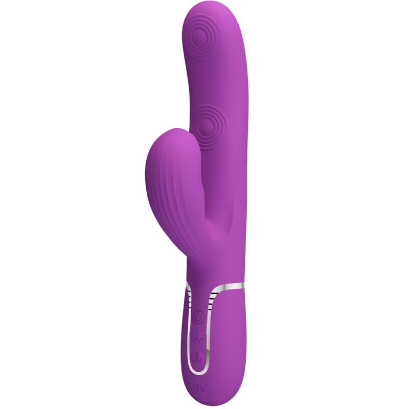 PRETTY LOVE – VIBRATEUR LAPIN MULTIFONCTION 3 EN 1 PERLITA VIOLET
