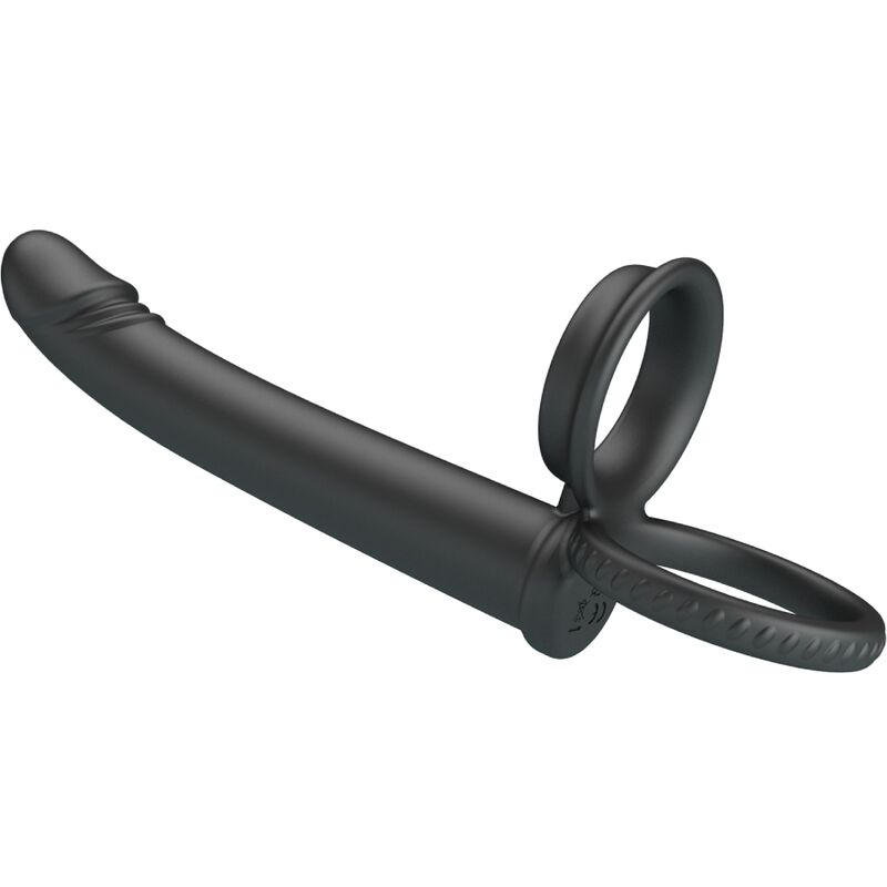 PRETTY LOVE – DILLION DOUBLE PÉNÉTRATION DOUBLE ANNEAU PÉNAL NOIR