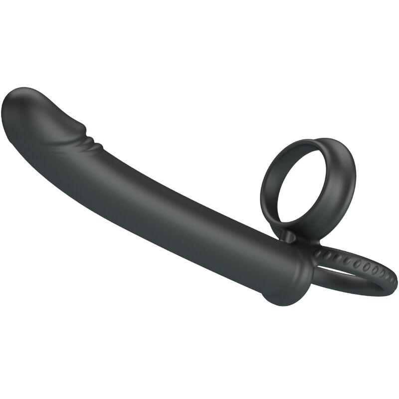 PRETTY LOVE – DILLION DOUBLE PÉNÉTRATION DOUBLE ANNEAU PÉNAL NOIR