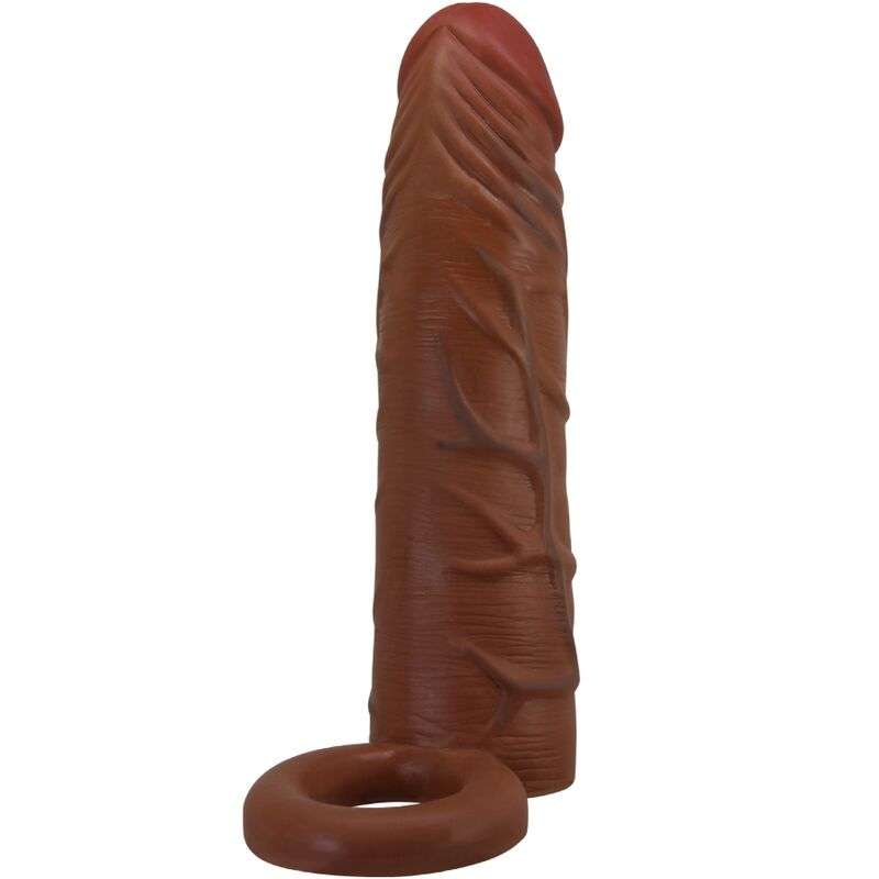 PRETTY LOVE – MANCHON DE PÉNIS KAILE AVEC EXTENSION DE 2,5 CM MULATTO