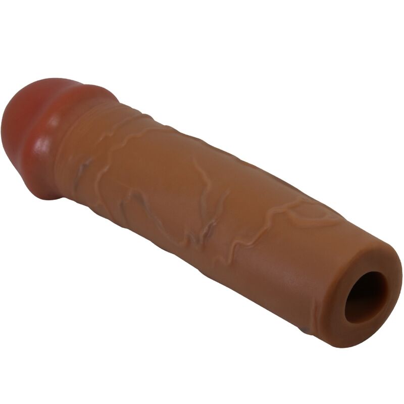 PRETTY LOVE – MANCHON DE PÉNIS NILE AVEC EXTENSION DE 2,5 CM MULÂTRE