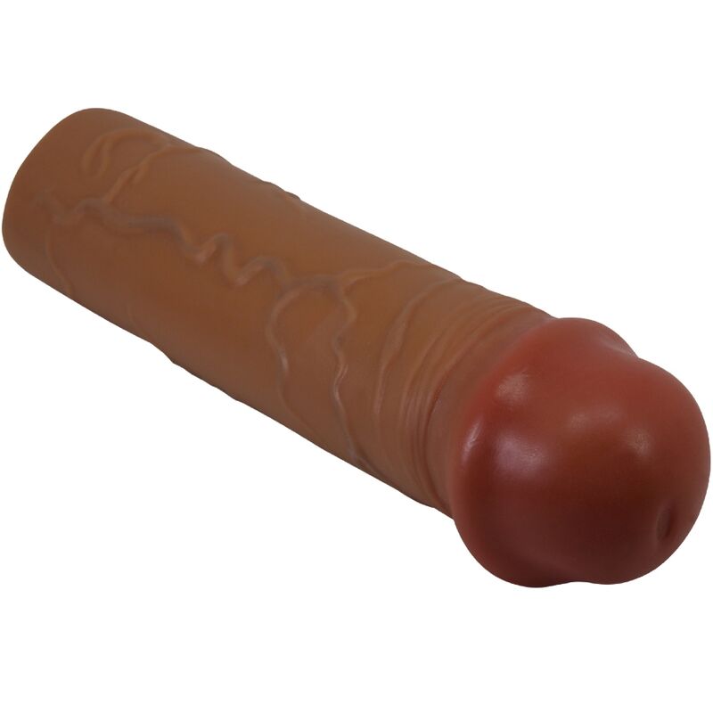 PRETTY LOVE – MANCHON DE PÉNIS NILE AVEC EXTENSION DE 2,5 CM MULÂTRE