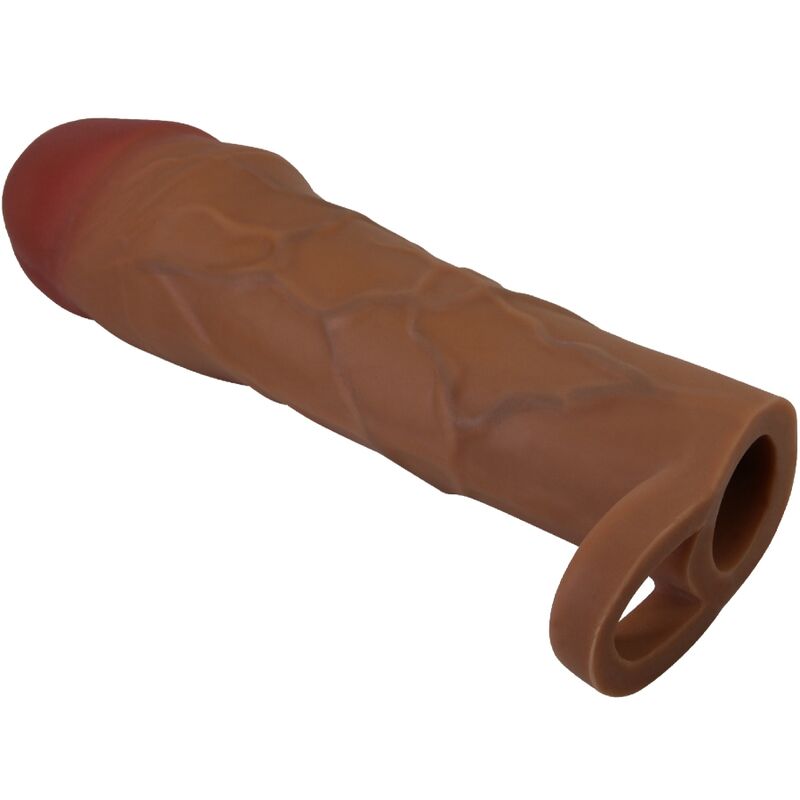 PRETTY LOVE – MANCHON DE PÉNIS HANI AVEC EXTENSION DE 5 CM MULÂTRE