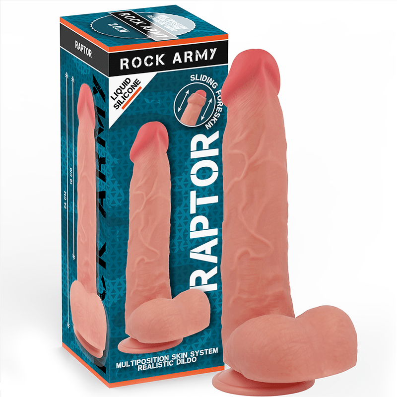 ROCKARMY – RAPTOR SILICONE LIQUIDE 24 CM -O- 4,4 CM