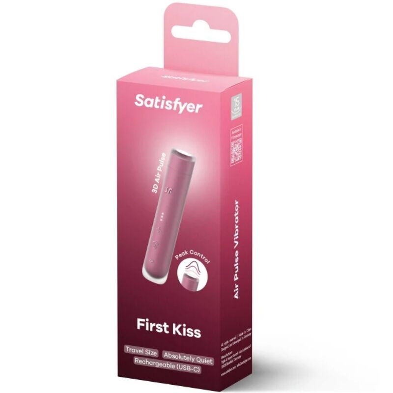 SATISFYER – STIMULATEUR DE CLITORIS FIRST KISS WAVE GARNET