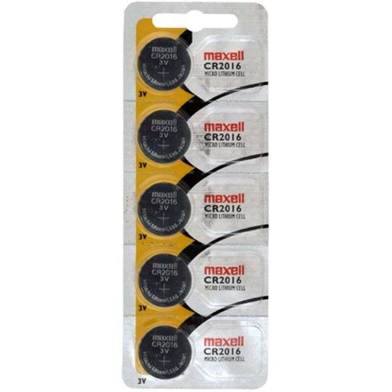 MAXELL – CR2016 3V PILE BOUTON AU LITHIUM BLISTER*5