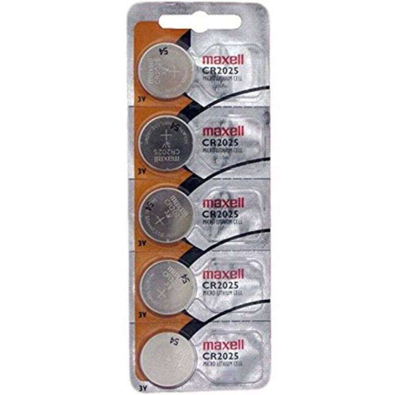 MAXELL – PILE BOUTON AU LITHIUM CR2025 3V BLISTER*5