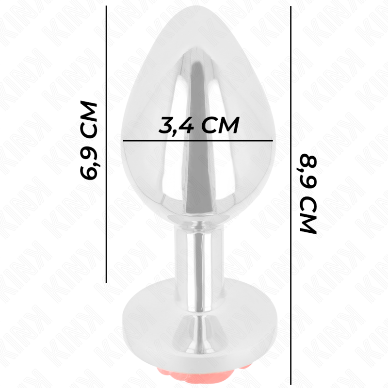 KINK – PLUG ANAL ROSE ROUGE TAILLE M