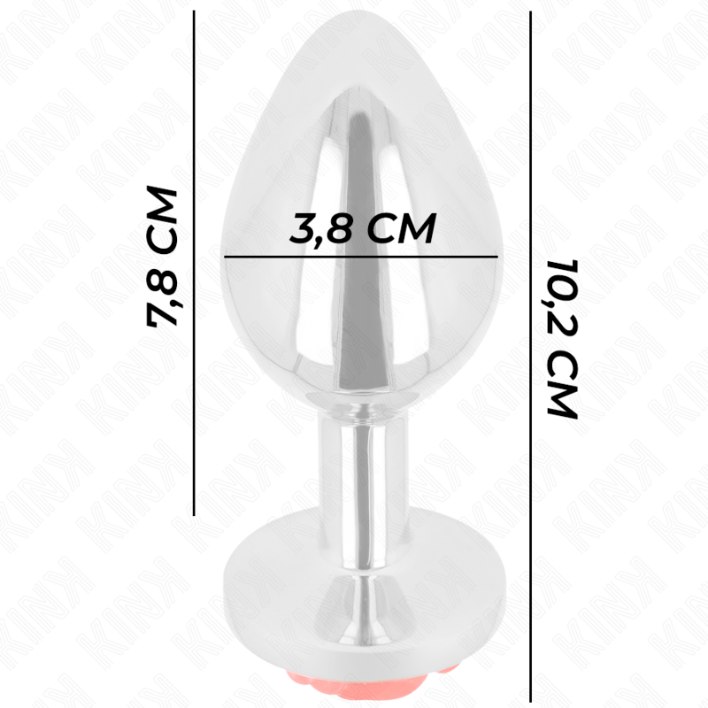 KINK – PLUG ANAL ROSE ROUGE TAILLE L