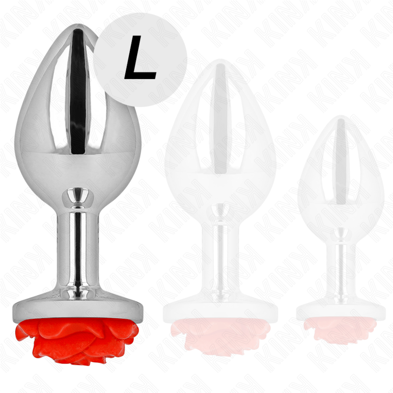 KINK – PLUG ANAL ROSE ROUGE TAILLE L