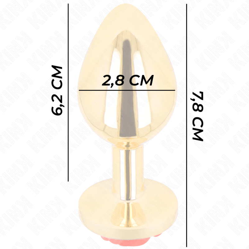 KINK – PLUG ANAL OR ROSE ROUGE TAILLE S