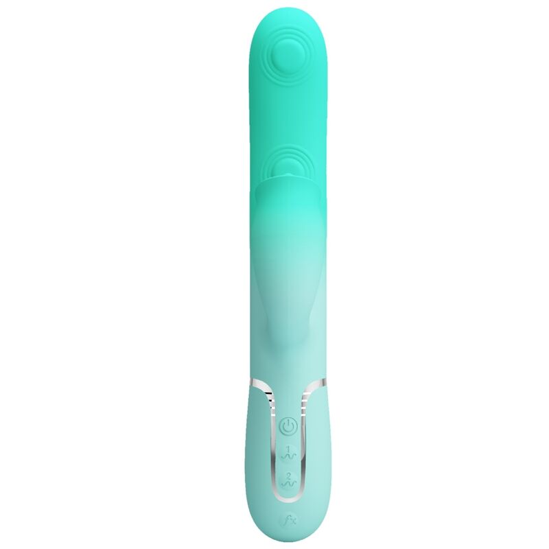 PRETTY LOVE – VIBRATEUR LAPIN MULTIFONCTION GIGI VERT AQUA