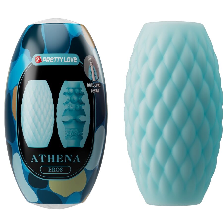 PRETTY LOVE – MASTURBATEUR POUR HOMME EN SILICONE ATHENA EROS BLEU CIEL