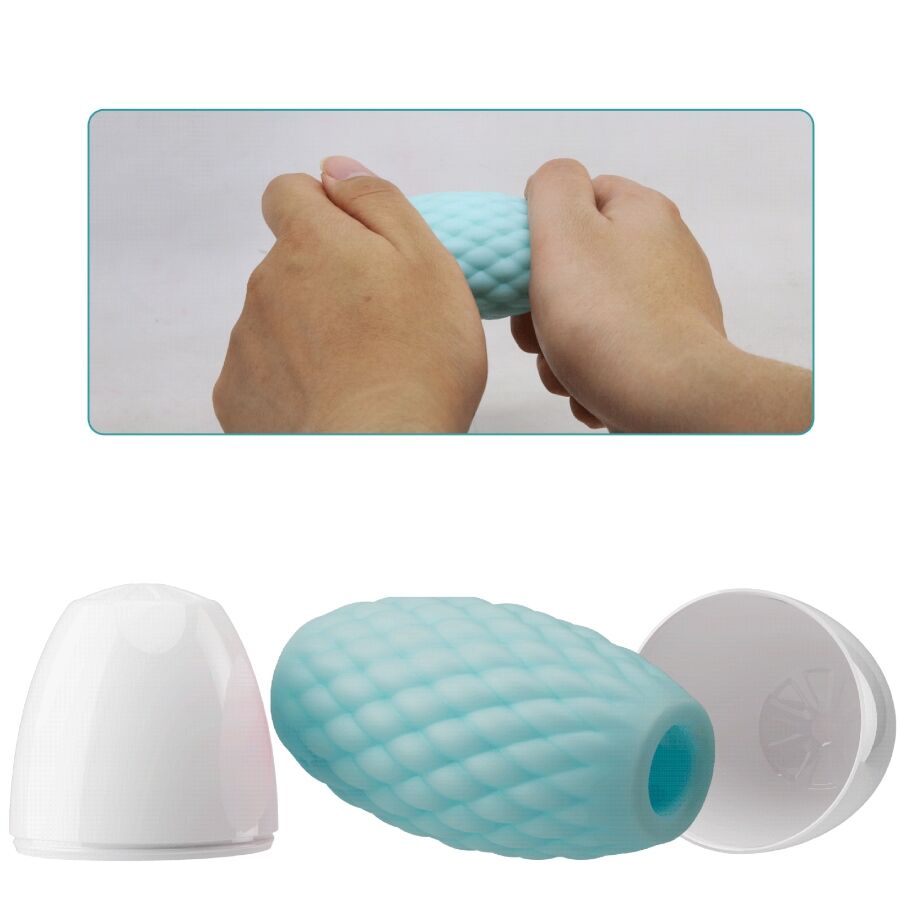 PRETTY LOVE – MASTURBATEUR POUR HOMME EN SILICONE ATHENA EROS BLEU CIEL