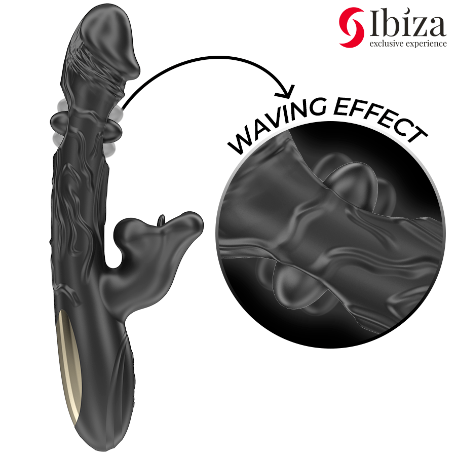 IBIZA – VIBRATEUR ET STIMULATEUR DE CLITORIS AVEC EFFET DE MORDRE ET DE ROTATION