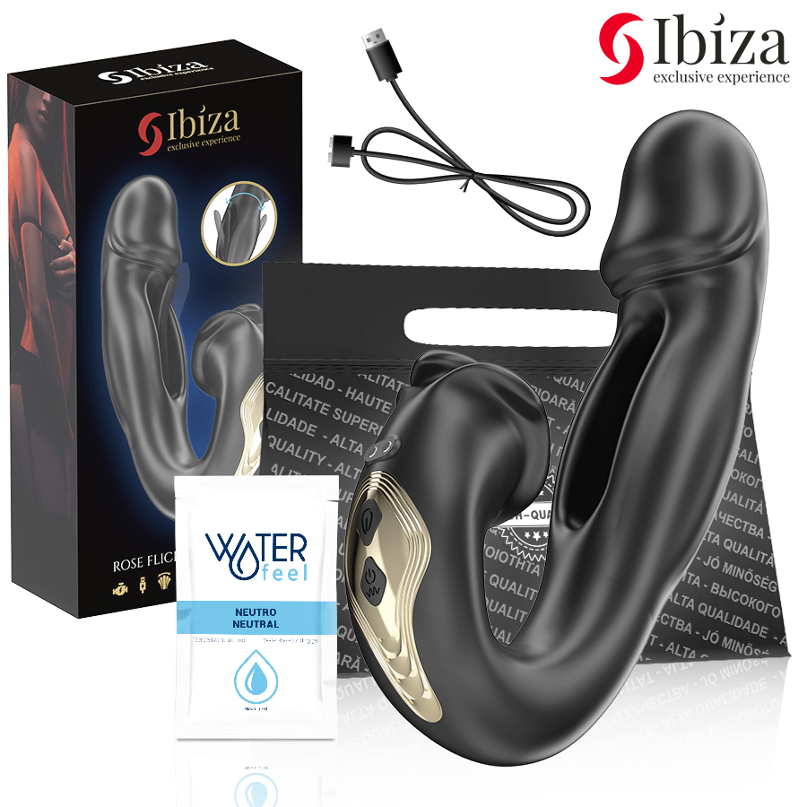 IBIZA – ROSE VIBRATEUR EFFET FLICKING ET STIMULATEUR DE CLITO