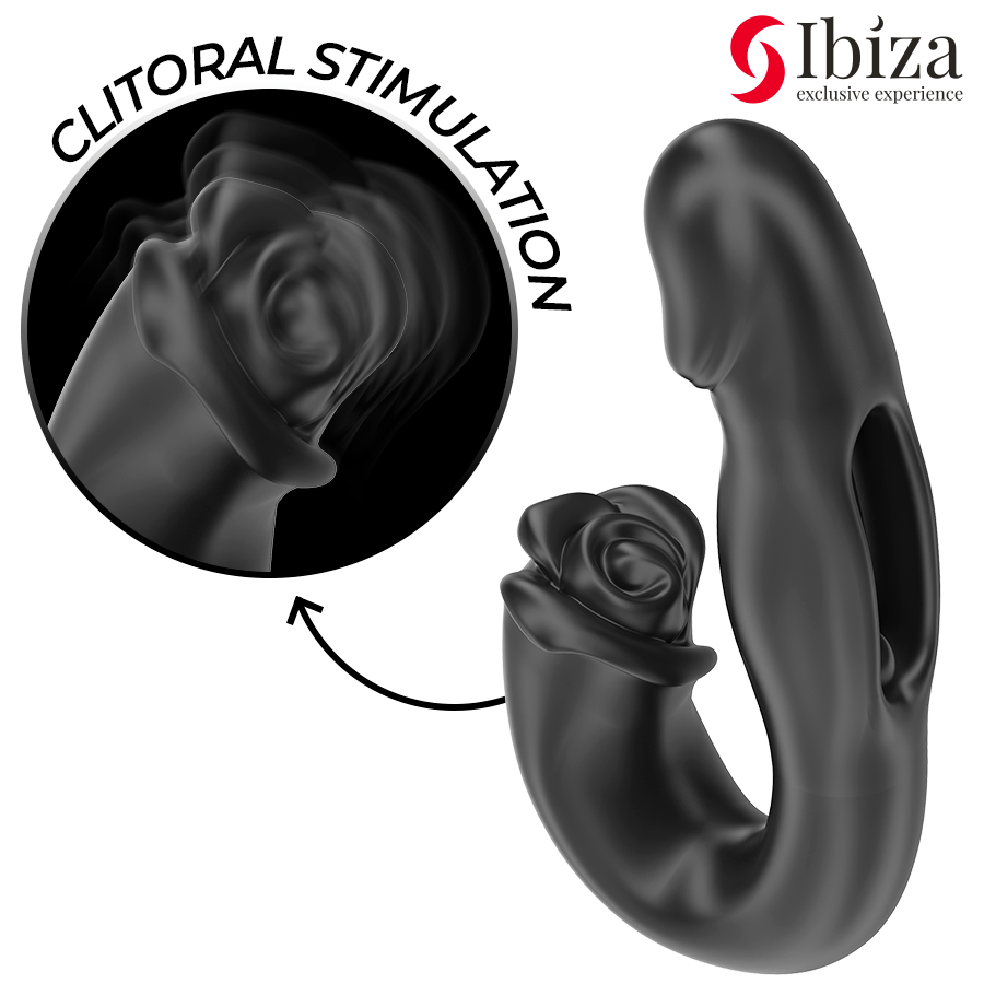 IBIZA – ROSE VIBRATEUR EFFET FLICKING ET STIMULATEUR DE CLITO