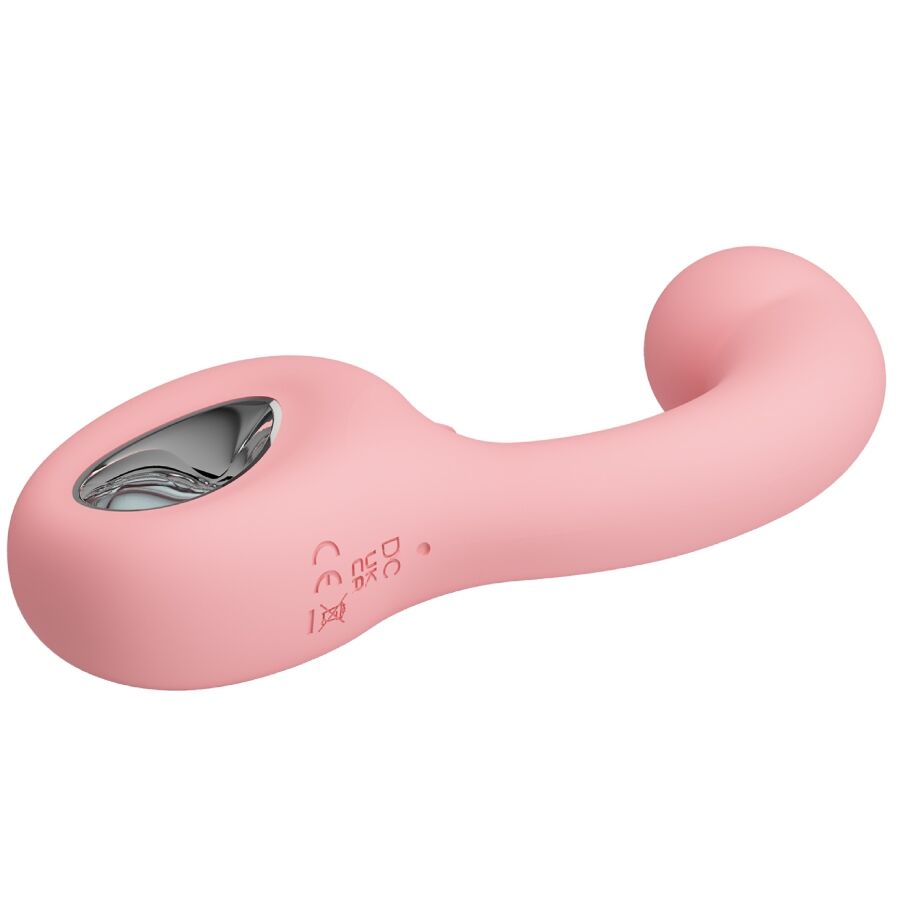 PRETTY LOVE – VIBRATEUR POINT G + STIMULATEUR DE CLITORIS ERYNNYES 10 VIBRATIONS ROSE