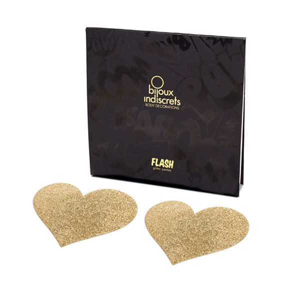 BIJOUX – INDISCRETS CACHE-METONS FLASH COEUR DOR?
