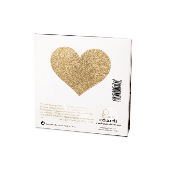BIJOUX – INDISCRETS CACHE-METONS FLASH COEUR DOR?