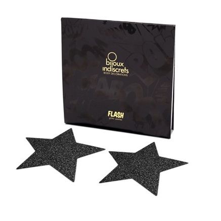 BIJOUX – INDISCRETS CAPUCHONS DE TAMELON NOIR STAR FLASH